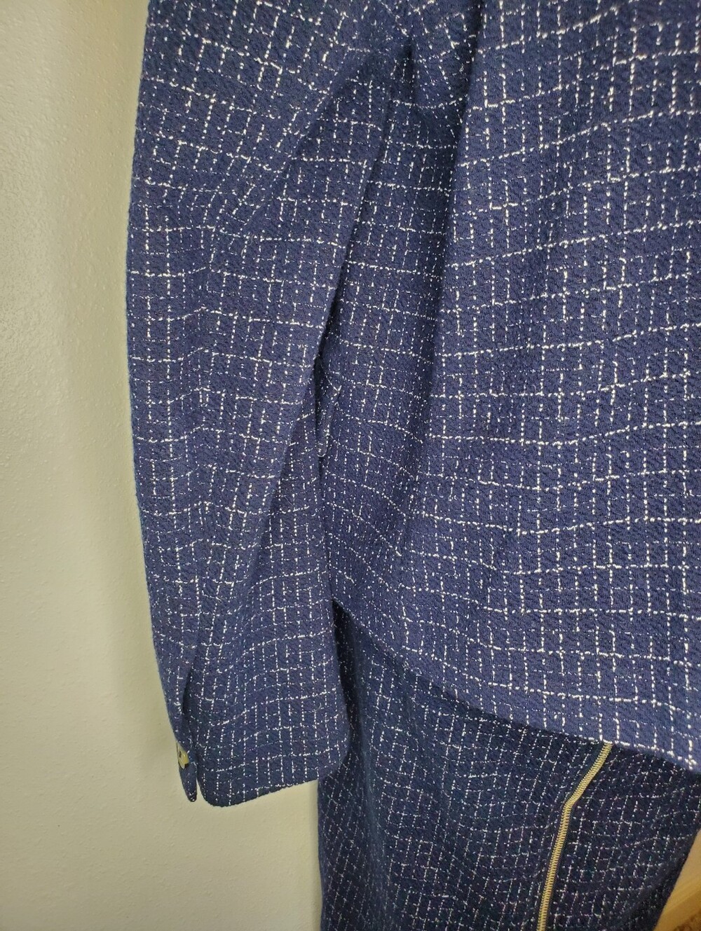 NWOT Anthropologie Cartonnier Michel Knit Blazer Size 14 - Picture 6 of 9